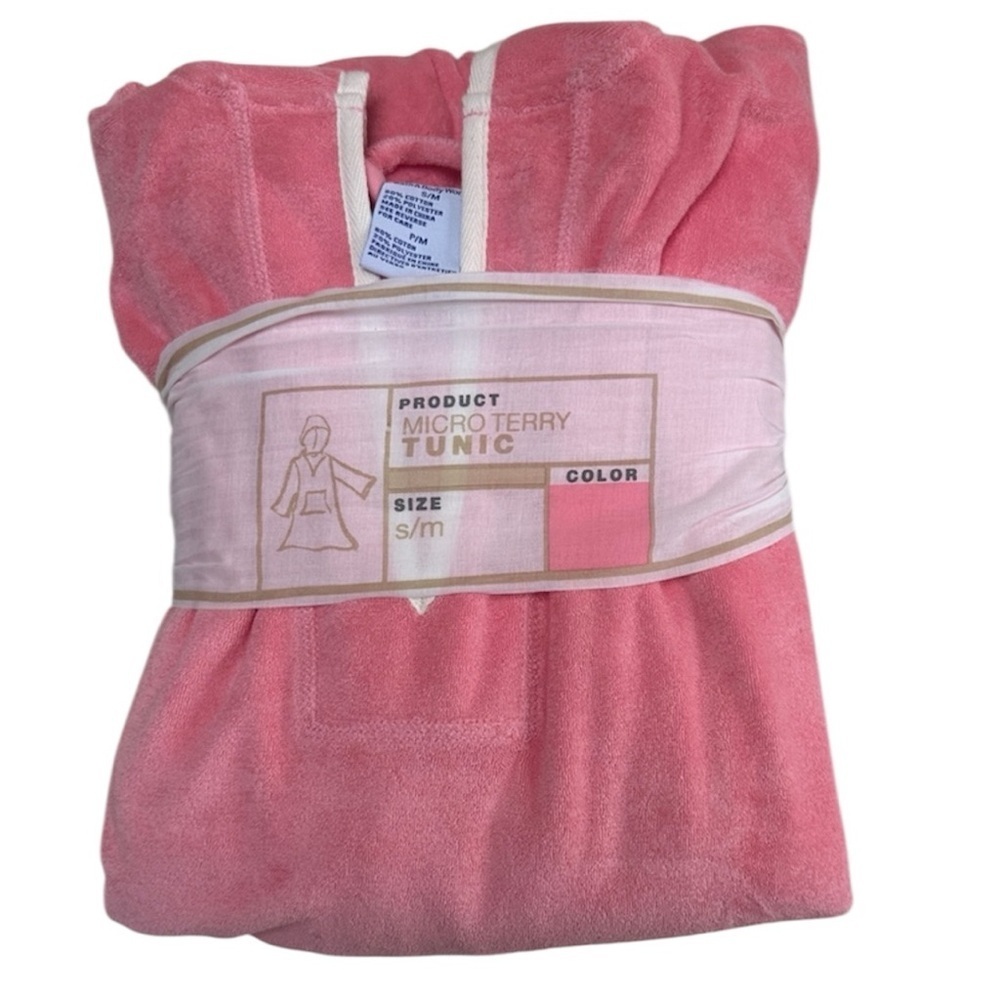 🆕 BATH & BODY WORKS Pink Micro Terry Tunic SIZE small/medium